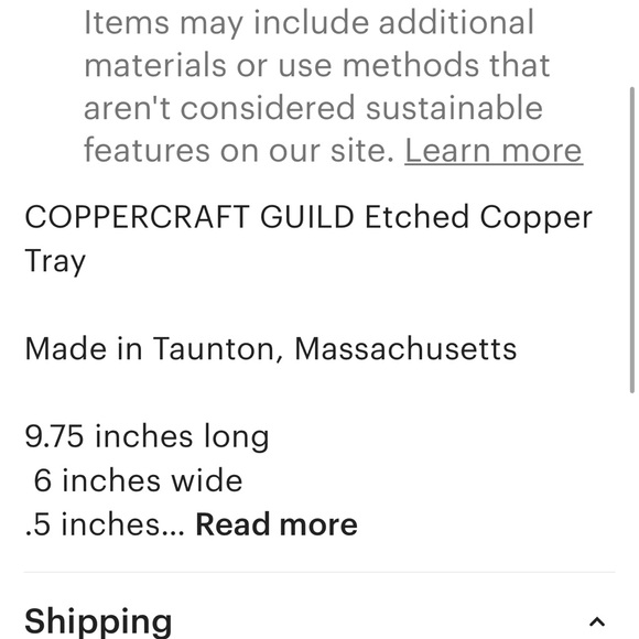 Vintage copper trinket trays - Picture 3 of 5